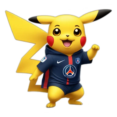 pikachu paris saint germain  sticker