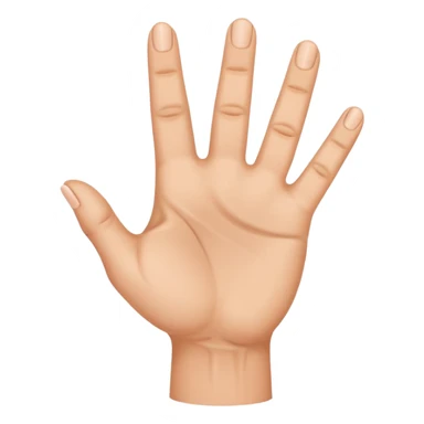 Mano con 4 dedos arriba y dedo gordo abajo  sticker