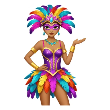 carnival costume,colorfull dress sticker