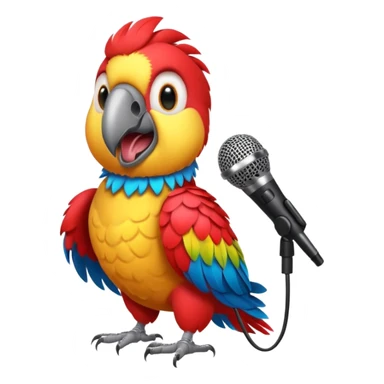 rock n roll parrot sticker