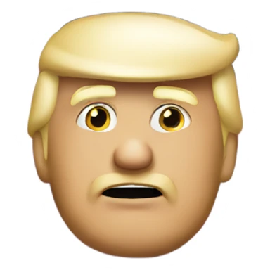 Trump with American flag sticker