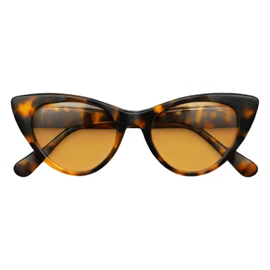 cat eye tortoiseshell glasses sticker