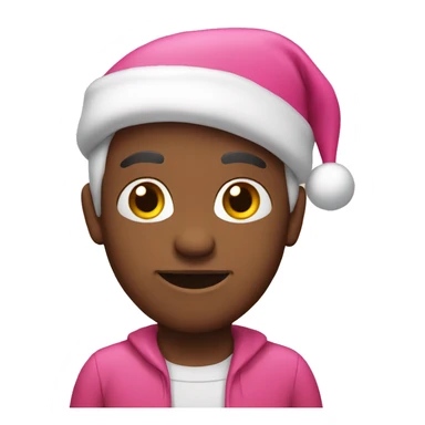 Santa pink sticker