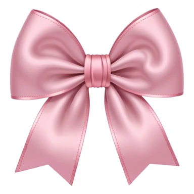 A light pink bow with accessory is flowers sticker