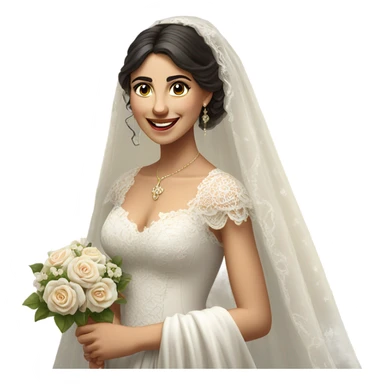 Young Spanish bride  sticker