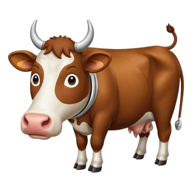  A cow that is mixed with Saturn La vacca
 sticker