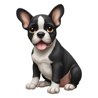 French bull dog puppy sticker