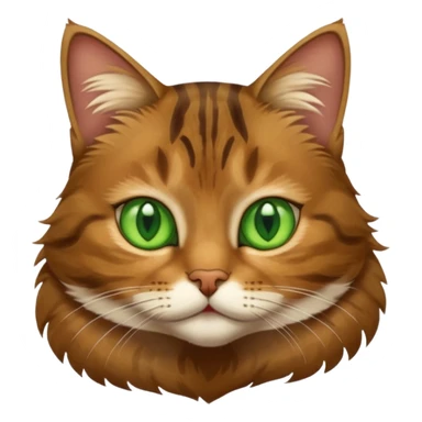 A european cat brown sticker