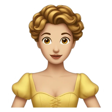 femme belle sticker