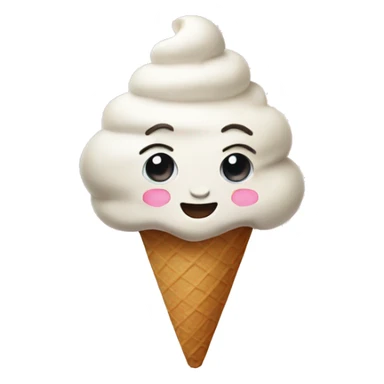 ice cream heart sticker