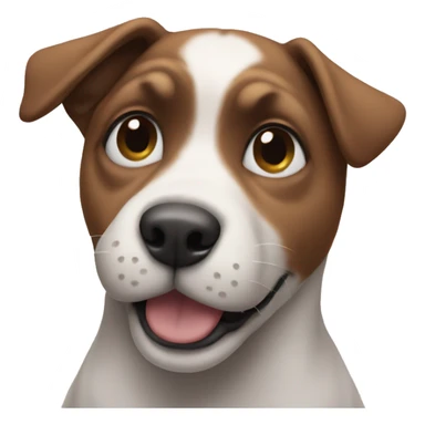 Dog doing the peace sign  sticker