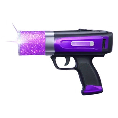 purple sparkly taser  sticker