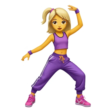 street dancer girl sticker
