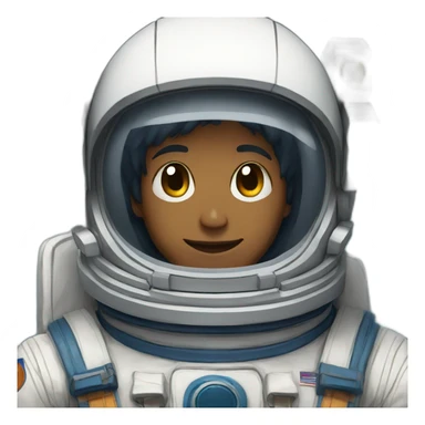 astronaut anime man sticker