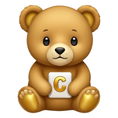 Osito con letta c al lado sticker