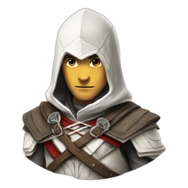 altair from assassins creed videogame sticker