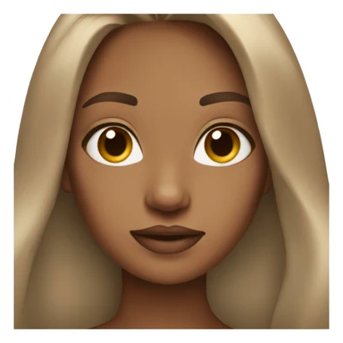 stunning girl light brown hair sticker