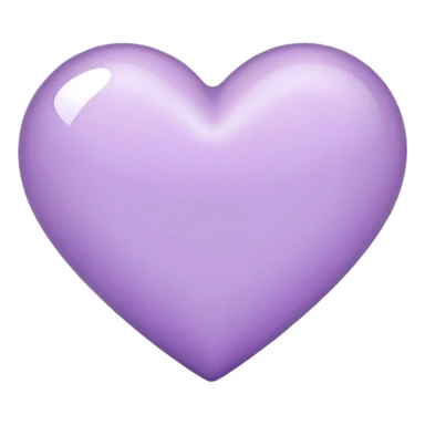 light purple small heart sticker