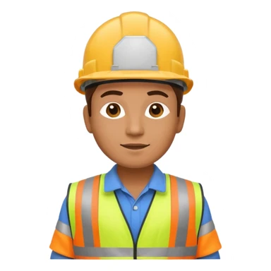 construction worker sticker
