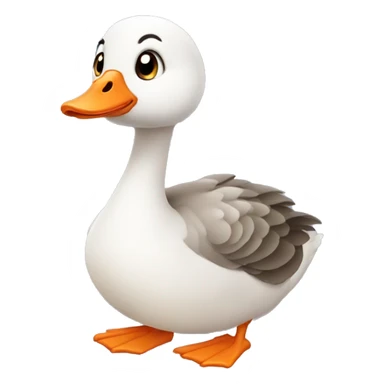 Cute little goose sticker