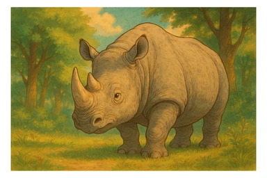 Rhino sticker