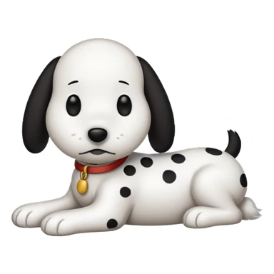 Snoopy acostado en el suelo  sticker