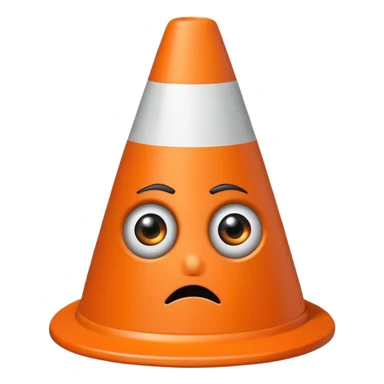 Emo Traffic Cone sticker