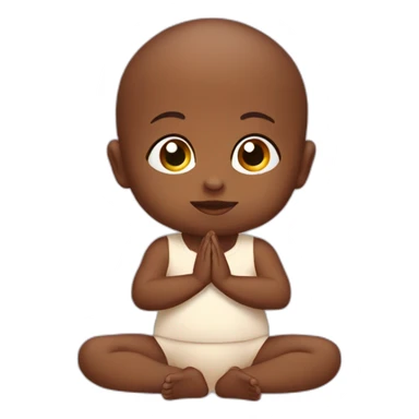 Baby yoga with a beak sticker