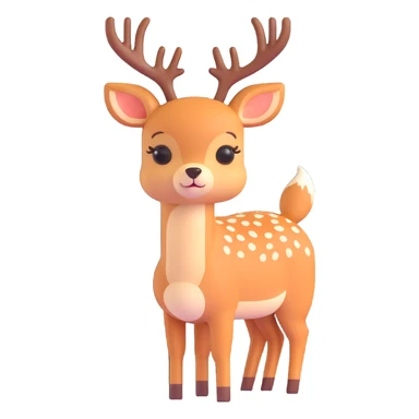 adorable deer sticker