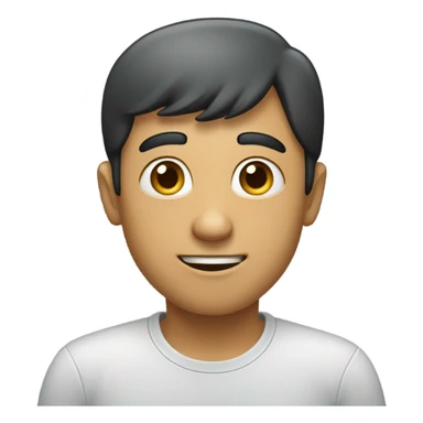 Side eye smile sticker