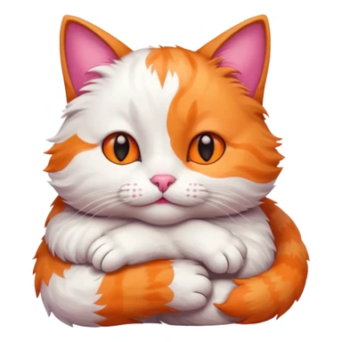 cat hug sticker