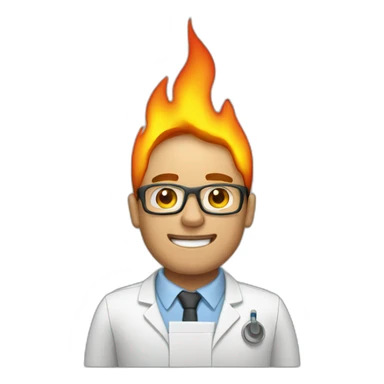 technologist on fire sticker
