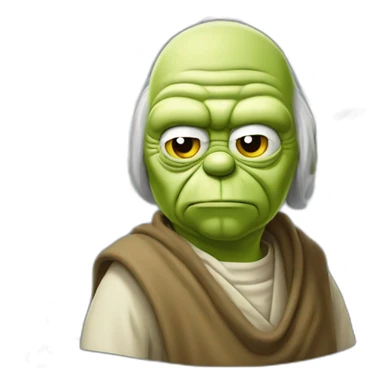 Yoda Homer Simpson sticker