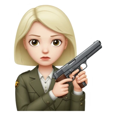 Killing himself with a gun sticker