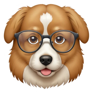 Dog wearing some eyeglasses  sticker