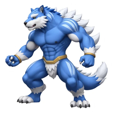 Weregarurumon (full body) sticker