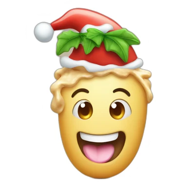 food on cristmass day sticker