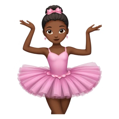 Black skin ballerina sticker