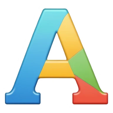 an alphabet flashcard sticker