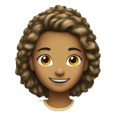 smiling girl in leopard print no problem  sticker