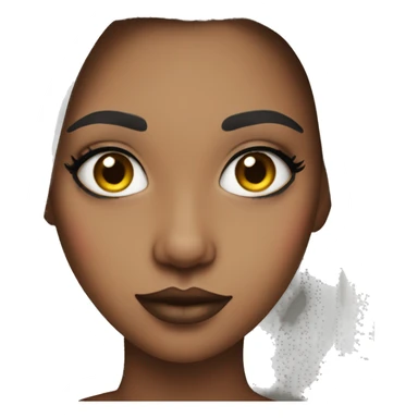 Girl with makeup  sticker