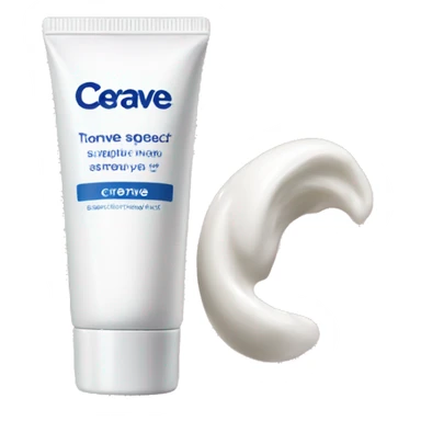 eye cream bottle with label cerave style  sticker