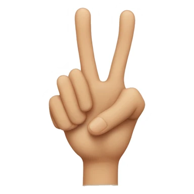 Two fingers close to touching  sticker