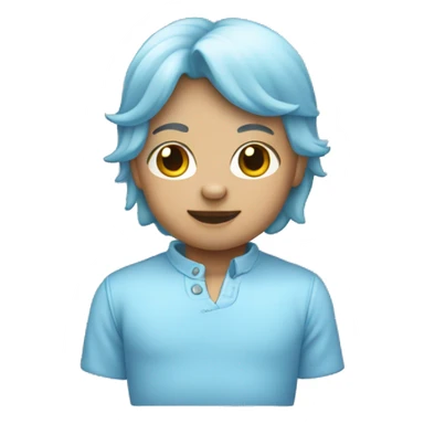 iPhone 15 Baby Blue color sticker