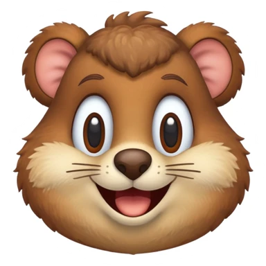 iconic face of Sandy Cheeks from SpongeBob sticker