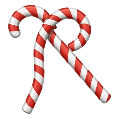 Candy cane sticker