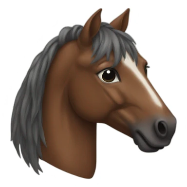 Human horse sticker