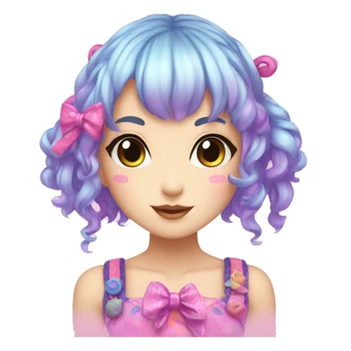 kawaii decora girl sticker