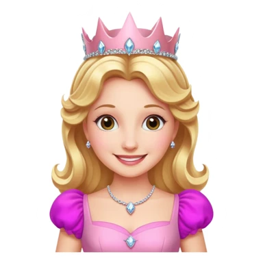 Glinda from Wicked movie, pink sticker