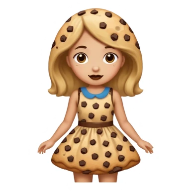 Girl with a cookie body sticker